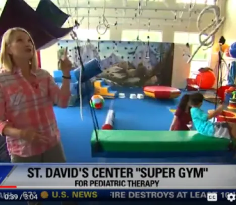 A fox news broadcast image of a super gym