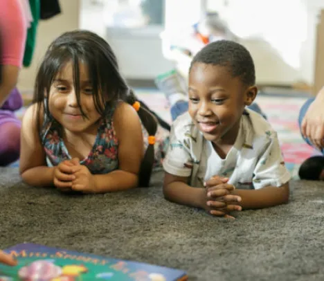 Children socializing