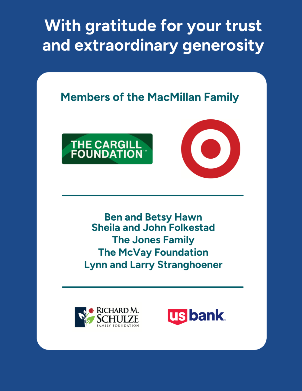 logos of partners helping to fund campaign