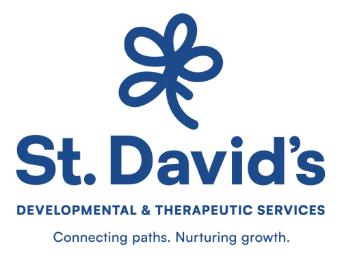 St. David's logo, with name and tagline: "Connecting Paths. Nurturing Growth."