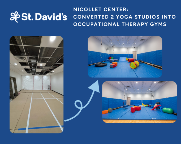Yoga rooms to OT gyms